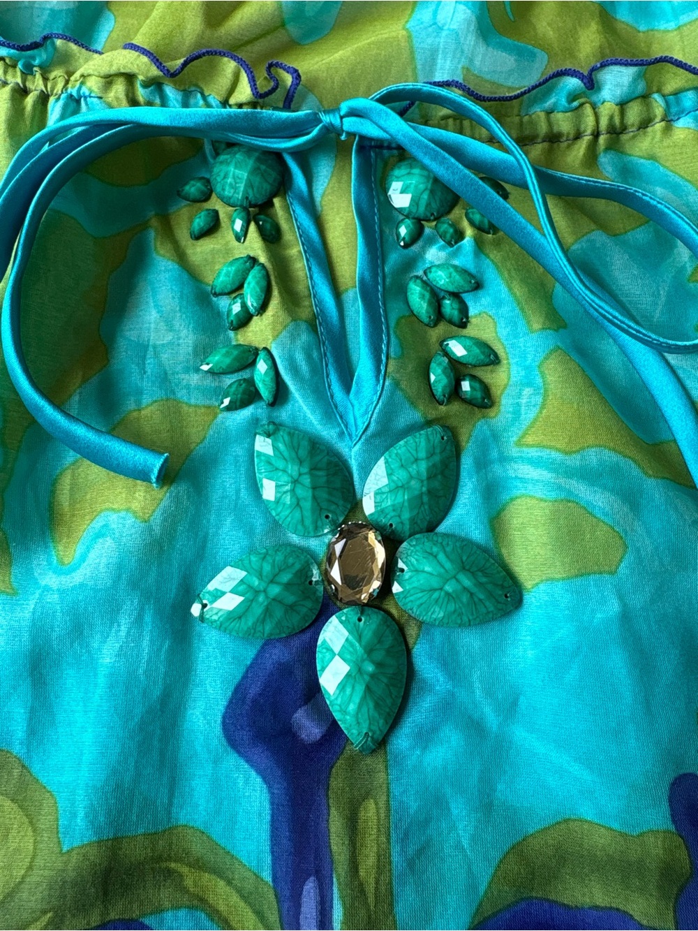 Halé Bob Cabana Silk Blend Tunic Top Small Beach Vacation Pool - Picture 3 of 11